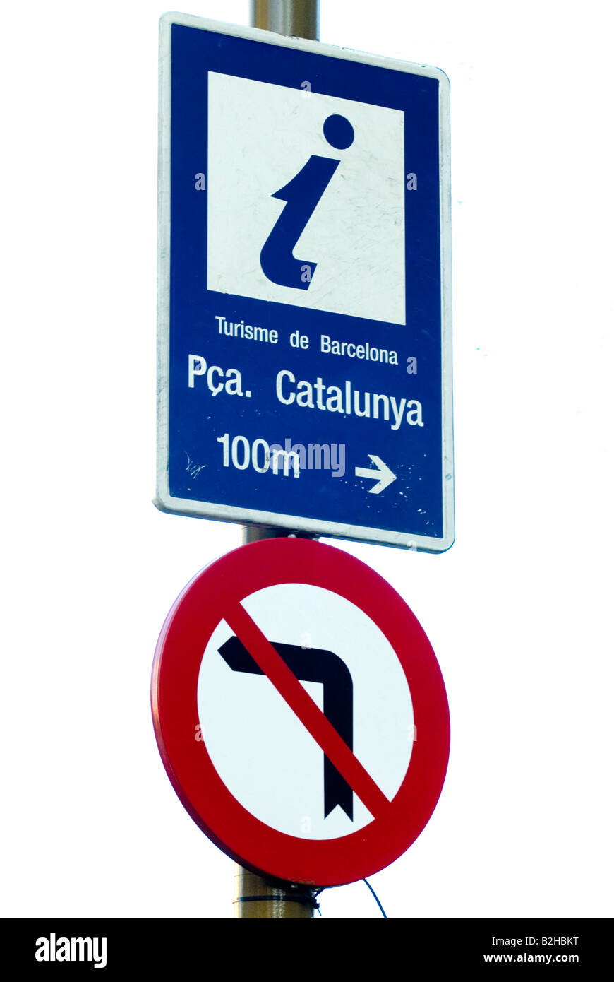 Barcelona-Hinweisschild Stockfoto