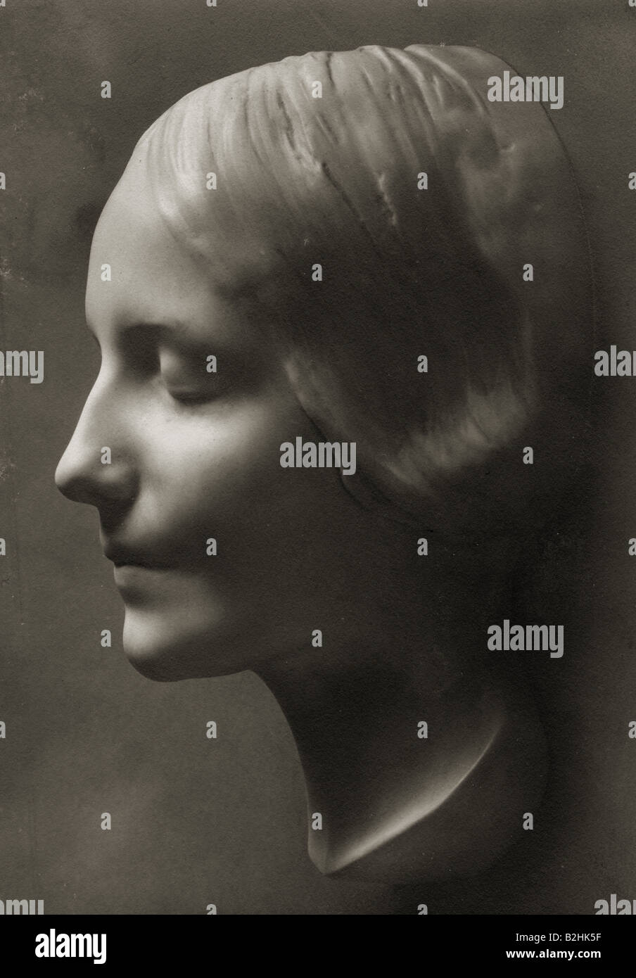 Die unbekannte Frau von der seine, ca. 1900, Porträt, Seitenansicht, Totenmaske, Stockfoto