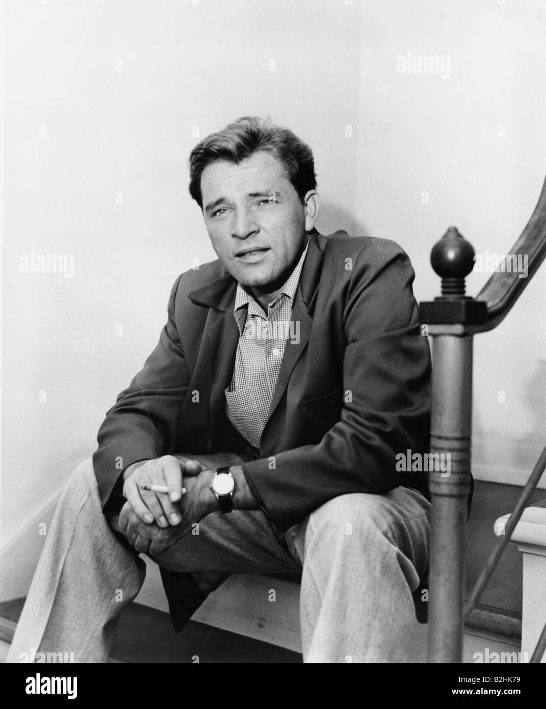 Burton, Richard, 10.11.1925 - 5.8.1984, britischer Schauspieler, halbe Länge, 1950er Jahre, Stockfoto