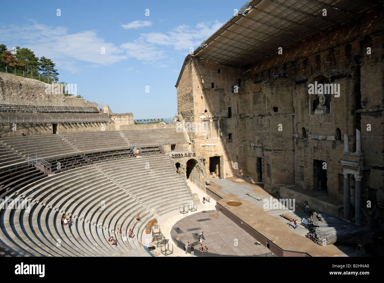 Théâtre antique d ' Orange - antiken römischen Theater in Orange, Südfrankreich Stockfoto