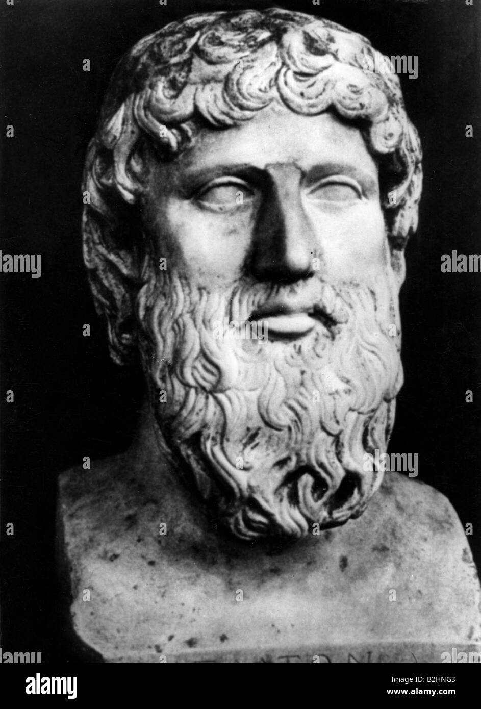 Platon, 427 v. Chr. - 347 v. Chr., griechische Philosoph, Porträt, Büste, 4. Jahrhundert v. Chr., Nationalmuseum Stockholm, Schweden, Stockfoto