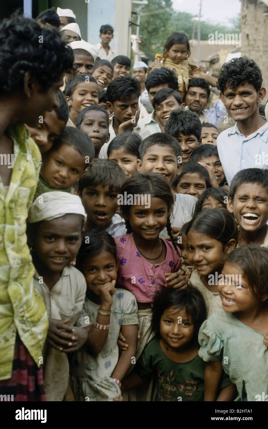 Geographie/Reise, Indien, Menschen, Gruppenbild indischer Kinder, Zentralindien, Stockfoto