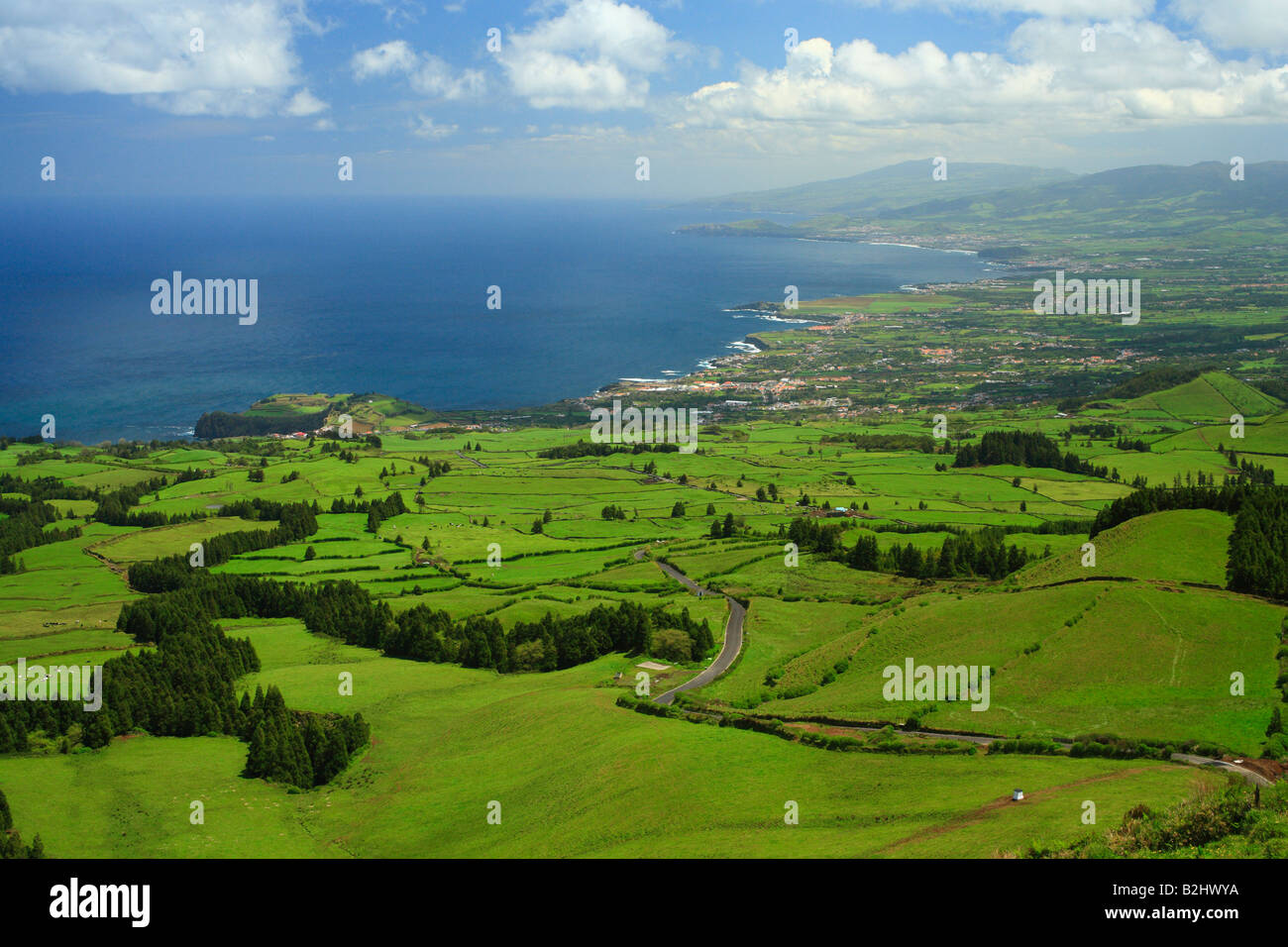 North Coast von Sao Miguel Insel. Azoren, Portugal. Stockfoto