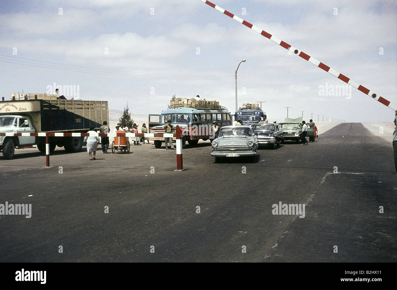 Geographie/Reise, Peru, Tacna, Grenzübergang nach Arica (Chile), 1964, Stockfoto