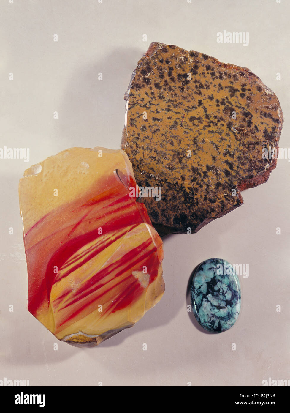 Geologie, Mineralien, Jasper, private Sammlung, Additional-Rights - Clearance-Info - Not-Available Stockfoto