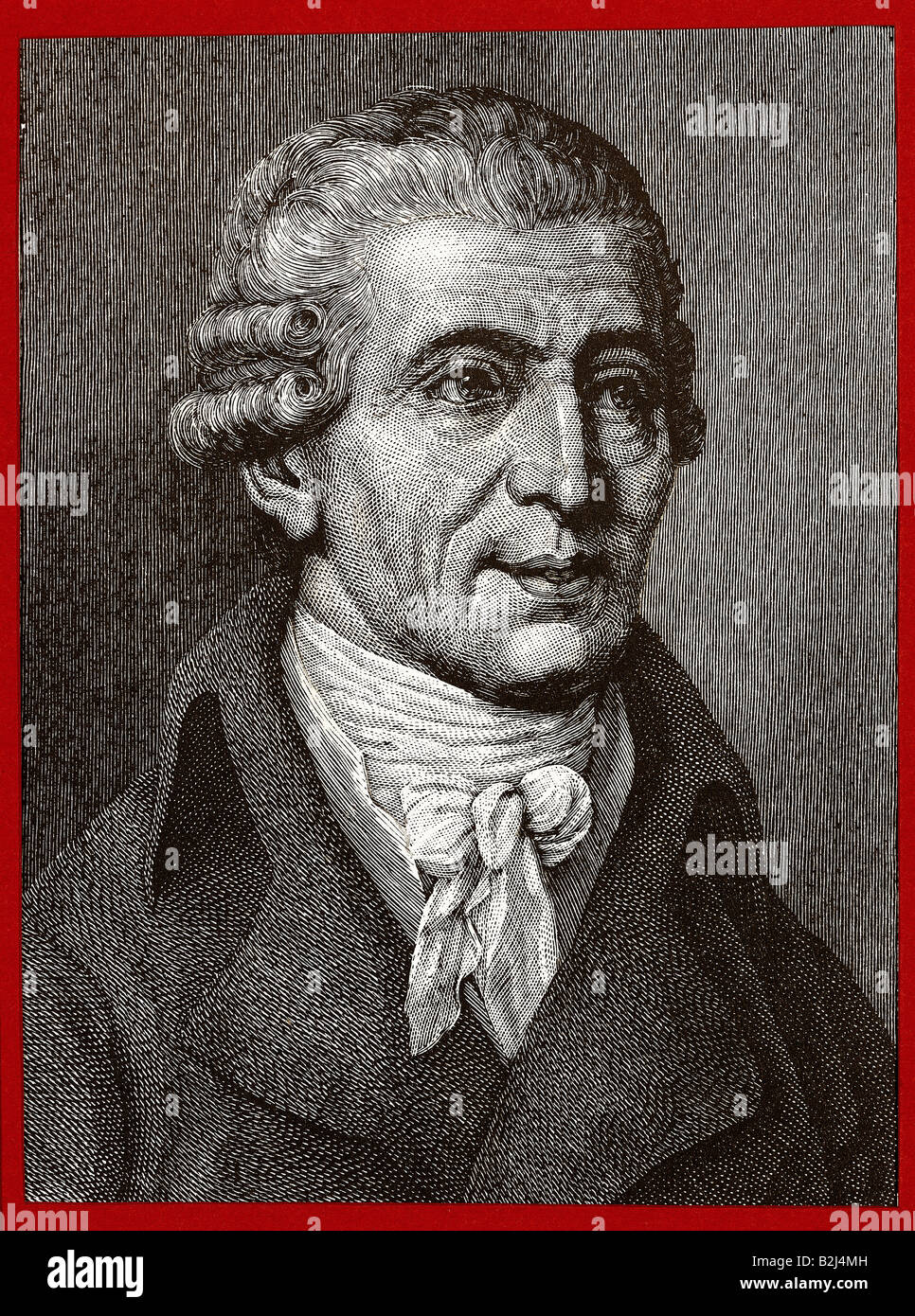 Haydn, Joseph, 31.3.1732 - 31.5.1809, österreichischer Musiker (Komponist), Porträt, Holzgravur von Moritz Klinkicht, ca. 1900, Stockfoto