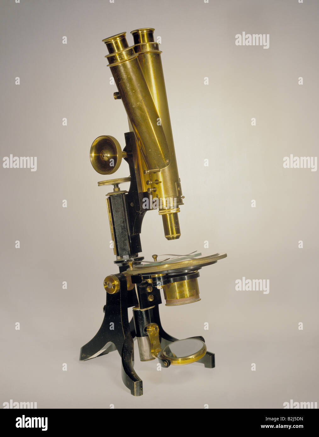 Wissenschaft, Optik, binokulares Mikroskop, 'Swift and Son', London, ca. 1890, Sammlung Lehmann, Essen, Stockfoto