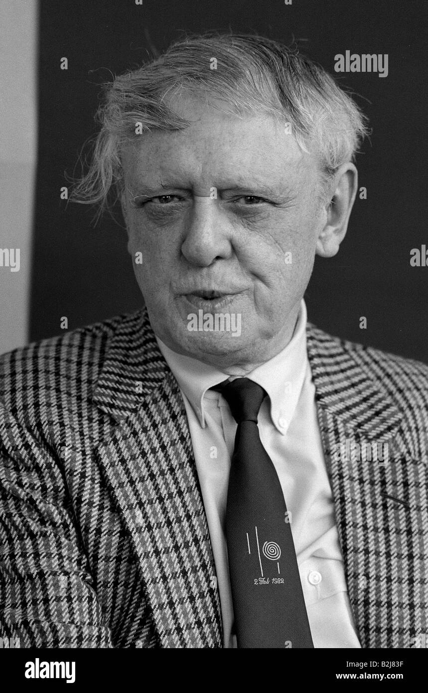 Burgess, Anthony, 25.2.1917 - 25.11.1993, englischer Autor/Schriftsteller, Porträt, P.E.N. International, Lugano, 1986, Stockfoto
