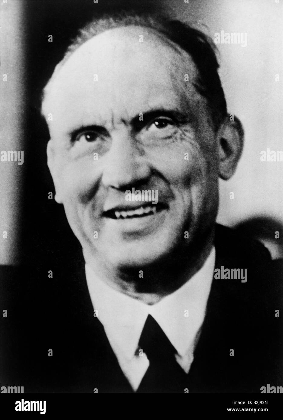 Steinhoff, Karl, 24.11.1892 - 19.7.1981, deutscher Politiker, DDR-Innenminister 1949 - 1952, Porträt, ca. 1950, Stockfoto