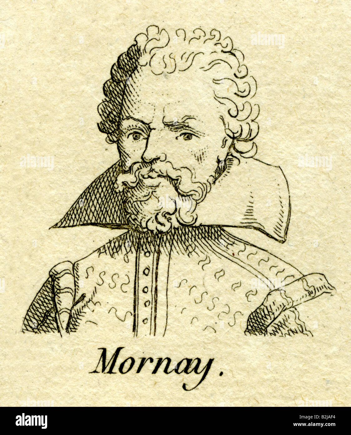Mornay, Philippe de, 9.11.1549 - 11.11.1623, französischer Politiker, Porträt, Gravieren, Jahrhundert, Artist's Urheberrecht nicht geklärt zu werden. Stockfoto