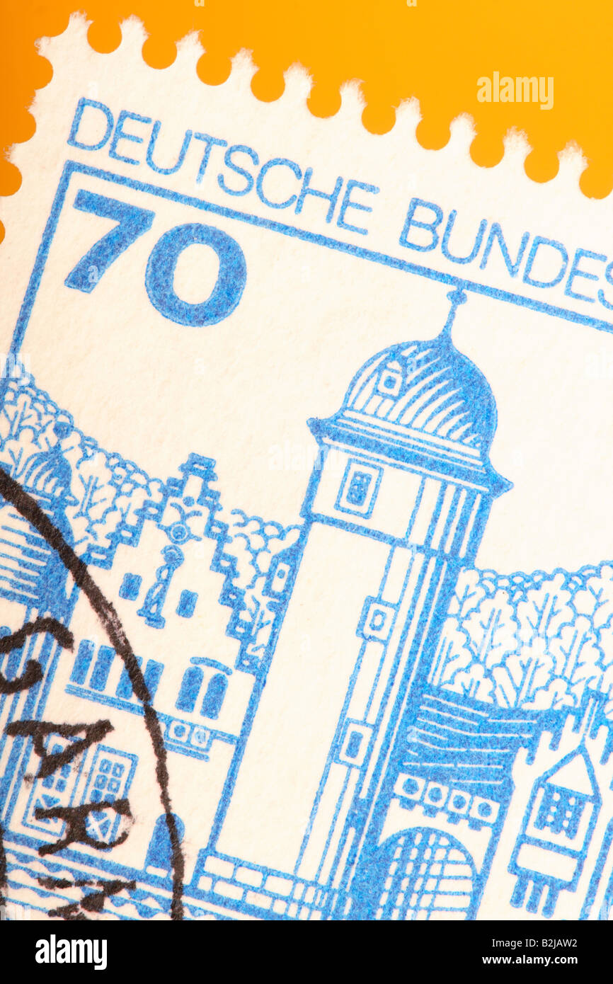 Deutsch Deutsche Bundepost Briefmarke Post Stockfoto