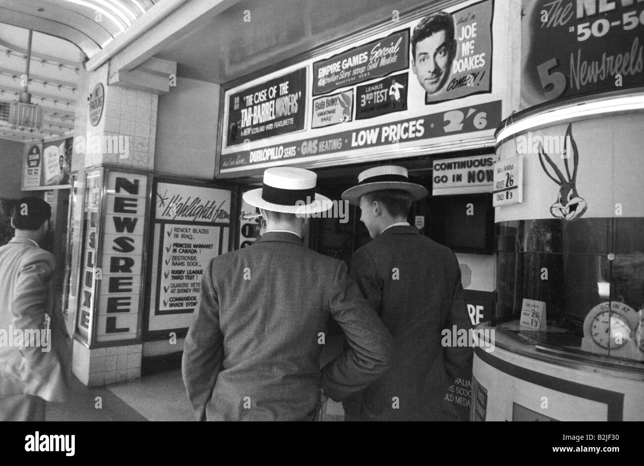 Geographie/Reisen, Australien, Städte, Sydney, Menschen, Kino, 1950er