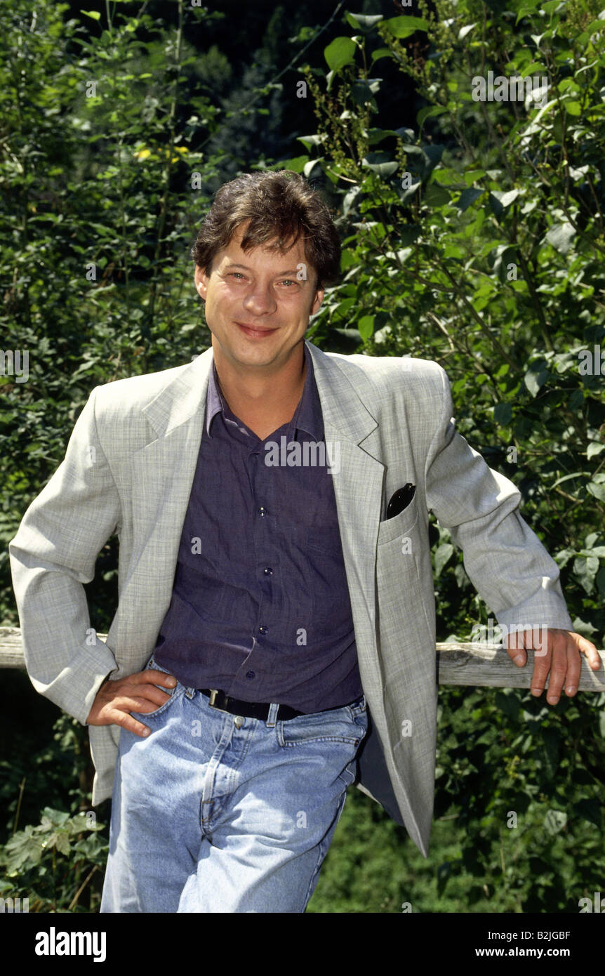 Schroeder, Jochen, * 8.2.1954, deutscher Schauspieler, halbe Länge, bei der Sitzung des zehnjährigen Jubiläums der TV-Serie "die Schwarzwaldklinik", August 1994, Stockfoto
