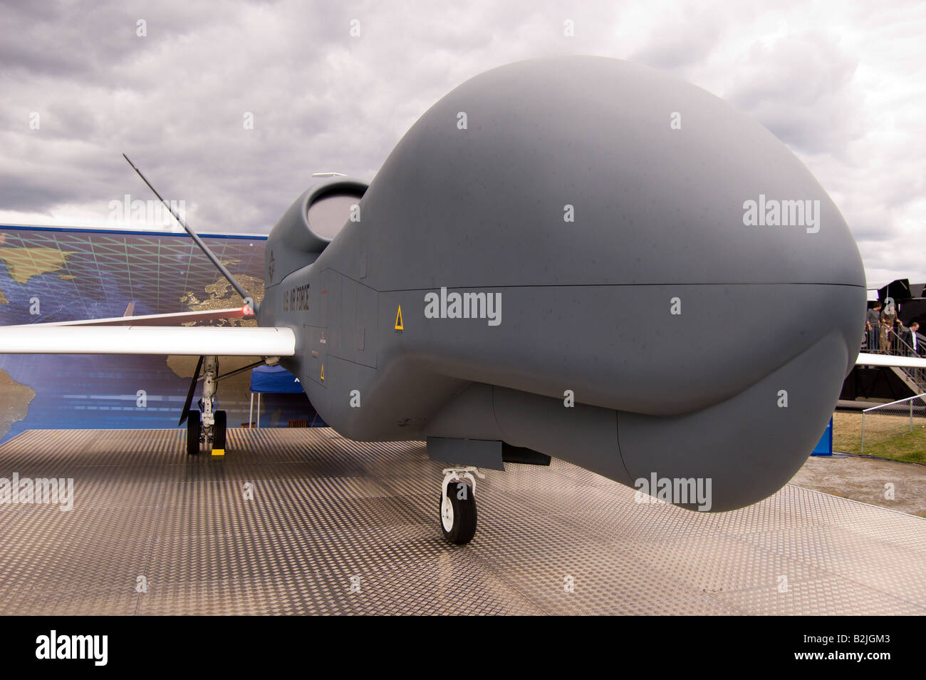 Ein Global Hawk auf dem display Stockfoto