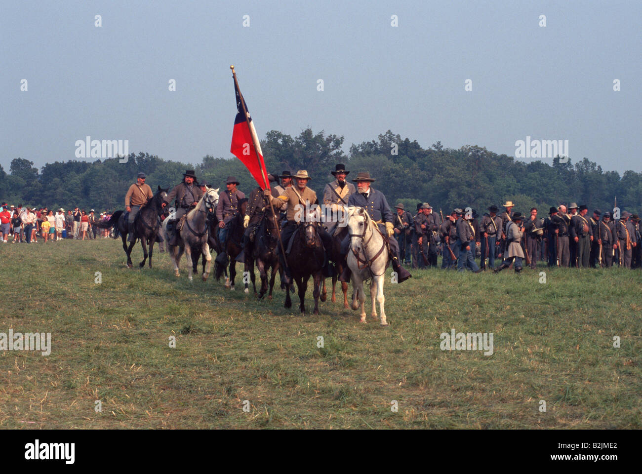 General Lee und Personal 135. Jahrestag der Schlacht von Gettysburg Stockfoto