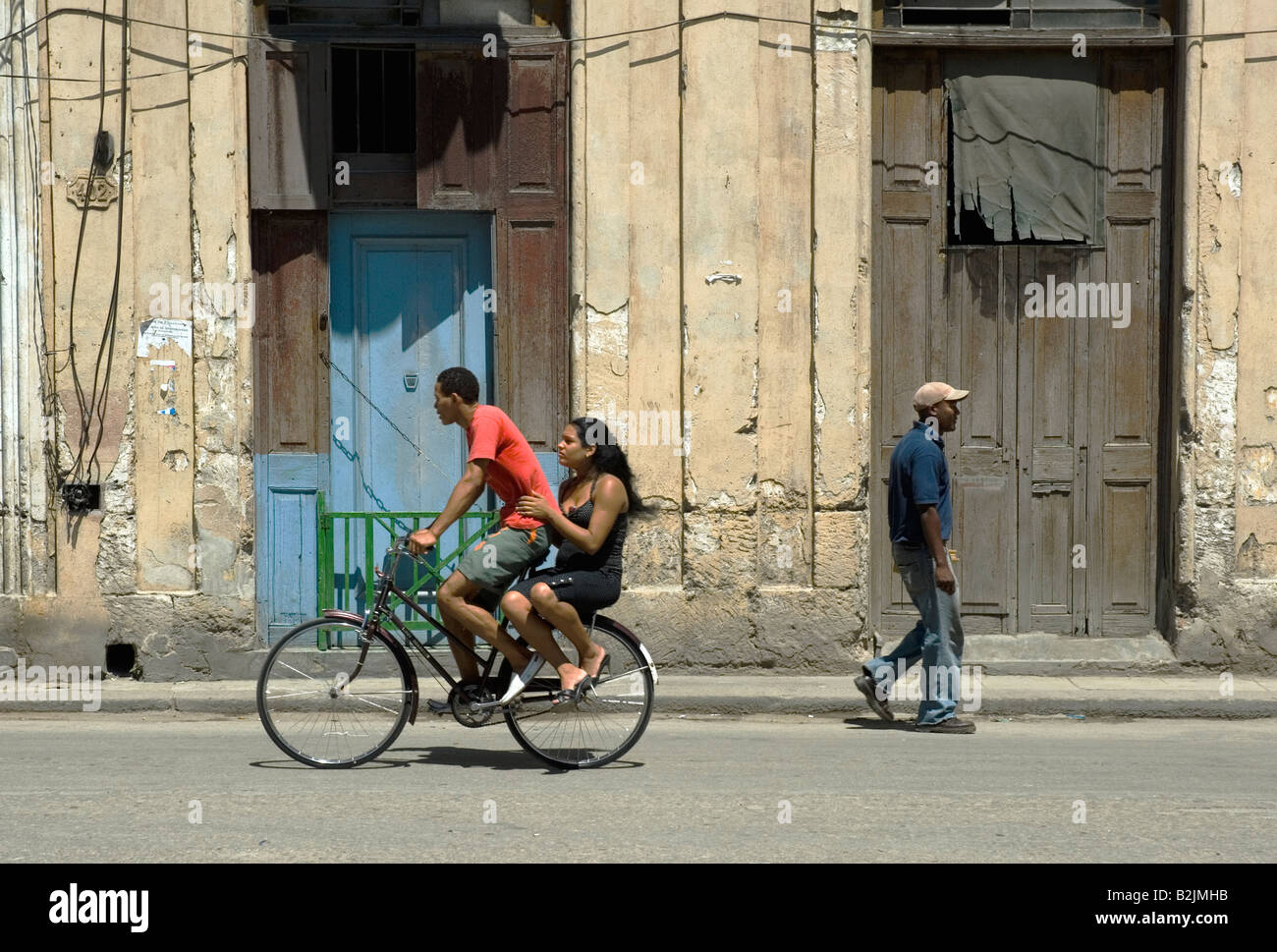 Leben auf der Straße in Alt-Havanna, Kuba. Stockfoto