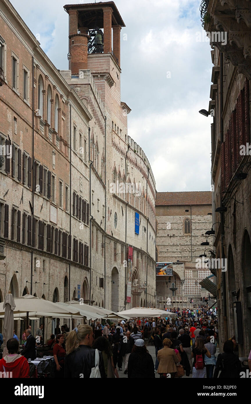 Perugia, Palazzo dei Priori, Umbrien, Italien Stockfoto