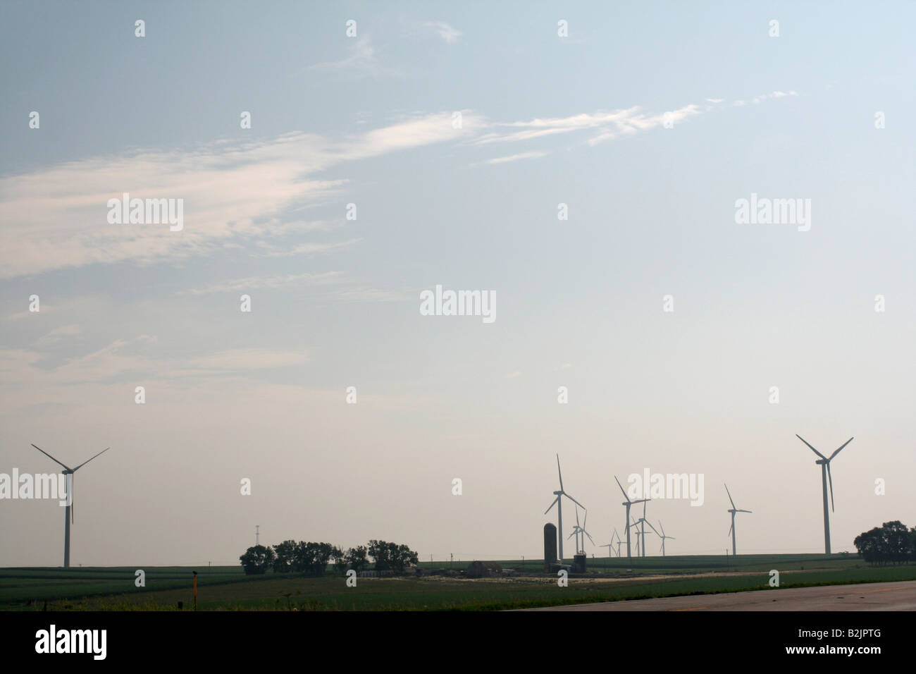 Iowa Betriebe wachsenden Energiebedarf Stockfoto