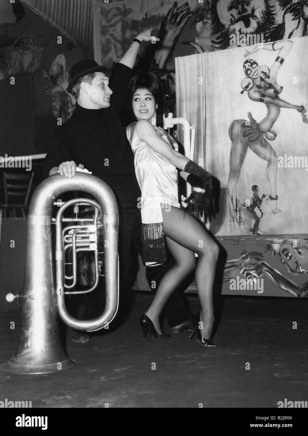 Festessen, Karneval, Münchner Fasching, Ball 'Goldene Zwanziger', Haus der Kunst, 19.1.1963, Stockfoto