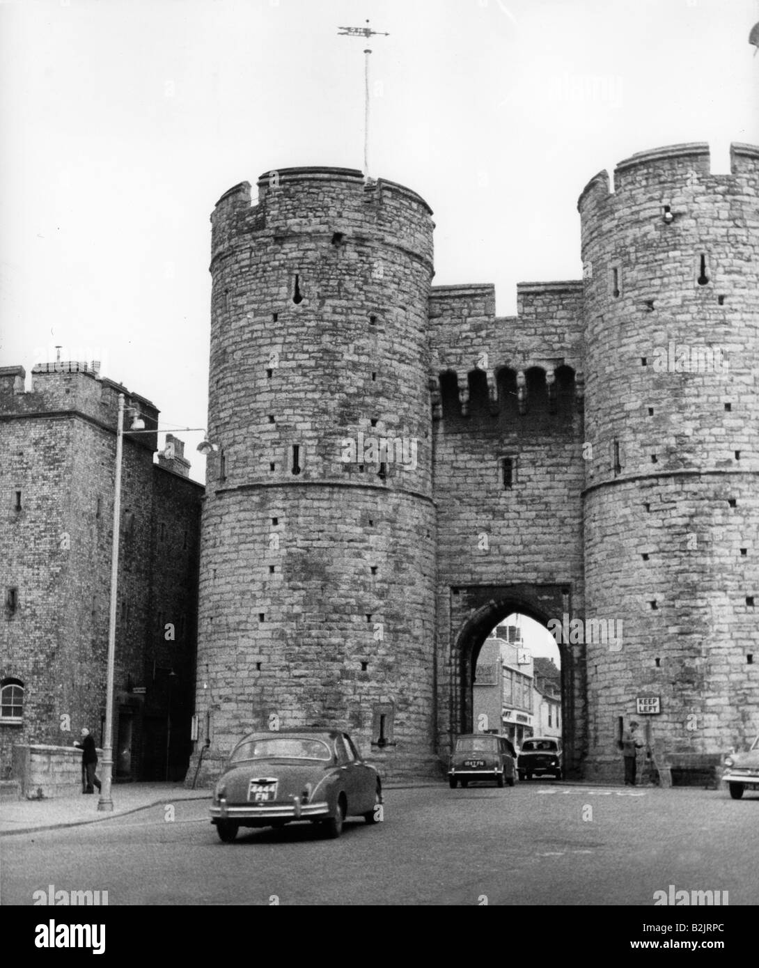 Geografie/Reisen, Großbritannien, Städte, Canterbury, Gebäude, Westtor, Außenansicht, 1960er Jahre, Stockfoto