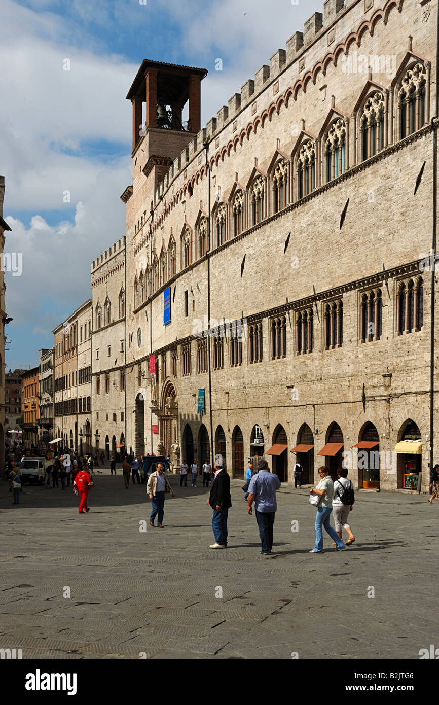 Palazzo dei Priori in Perugia, Italien Stockfoto