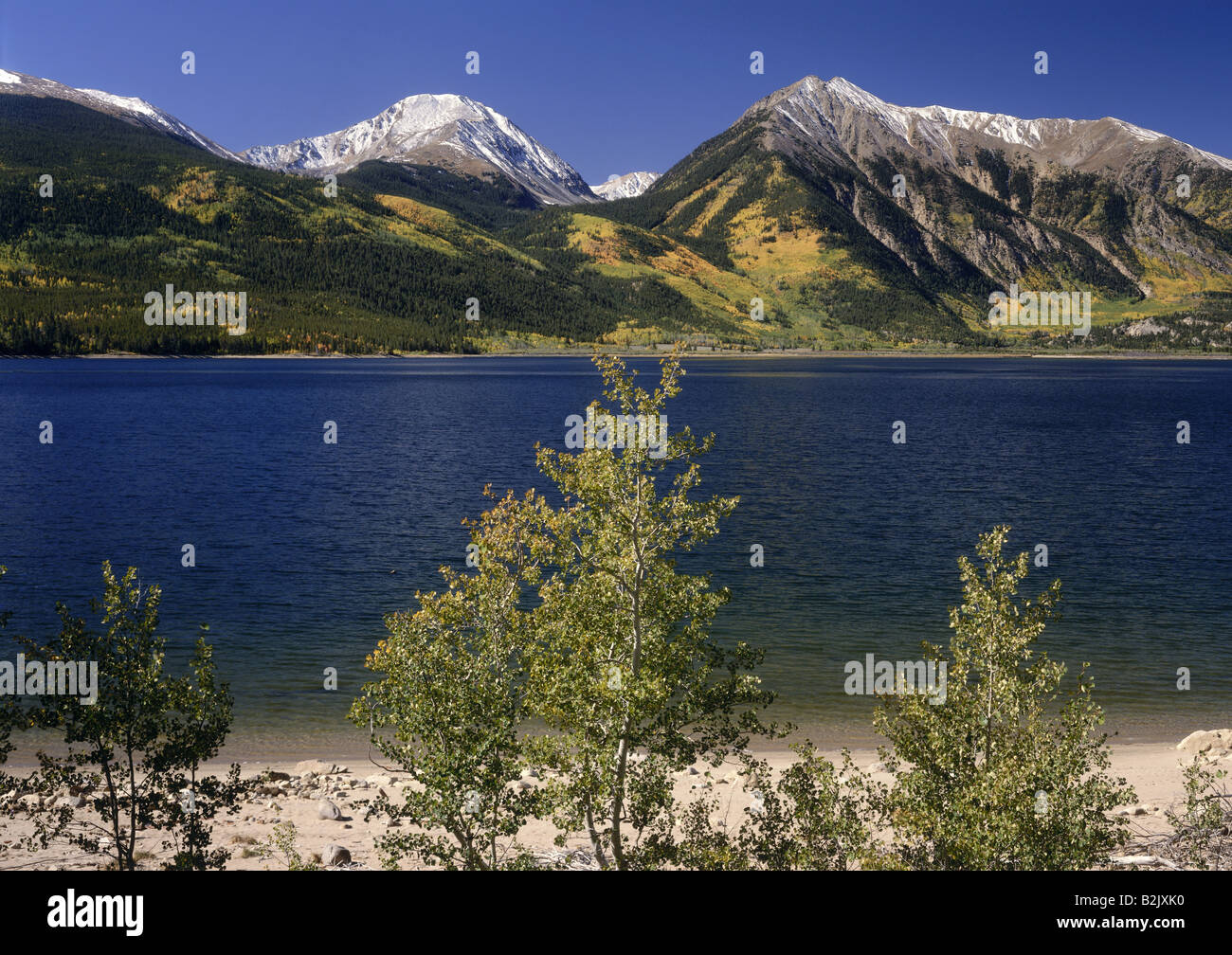 Geographie/Reisen, USA, Colorado, Landschaften, Sawatch Range, Twin Lakes, Additional-Rights - Clearance-Info - Not-Available Stockfoto