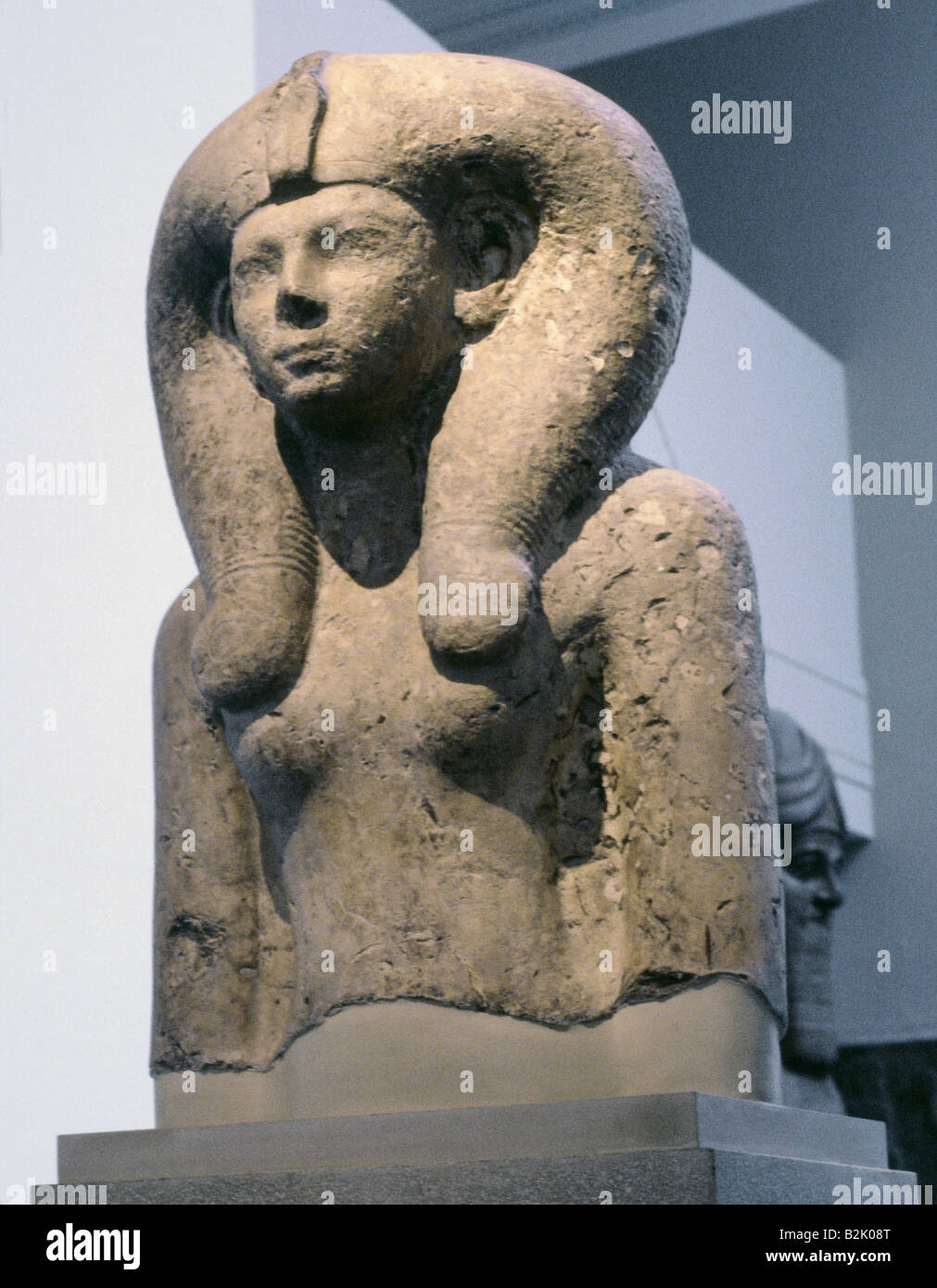 Bildende Kunst, antike, Ägypten, Skulptur, Königin Meritamun, Ehefrau von König Amenhotep I. (ca. 1514 - 1493 V.CHR., 18. Dynastie), Karnak, British Museum, London, Artist's Urheberrecht nicht gelöscht werden Stockfoto