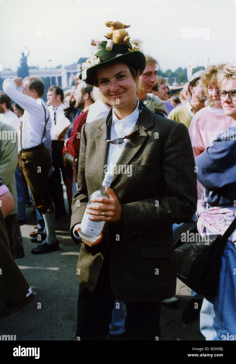 Thurn und Taxis, Gloria Princess of, * 23.2.1960, halbe Länge, Oktoberfest, München, 21.9.1992, Stockfoto