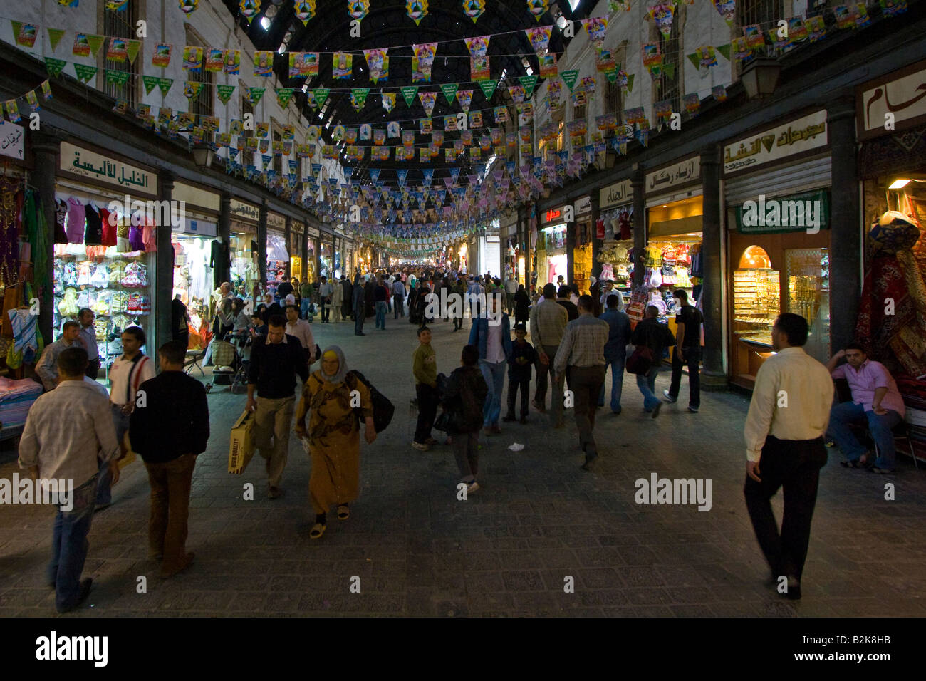 Hamidiyya Souq in Damaskus Syrien Stockfoto