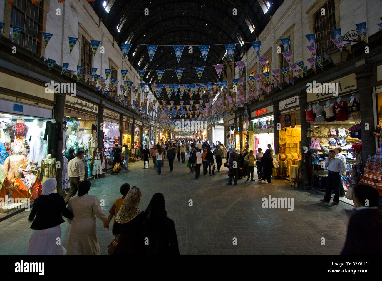 Hamidiyya Souq in Damaskus Syrien Stockfoto