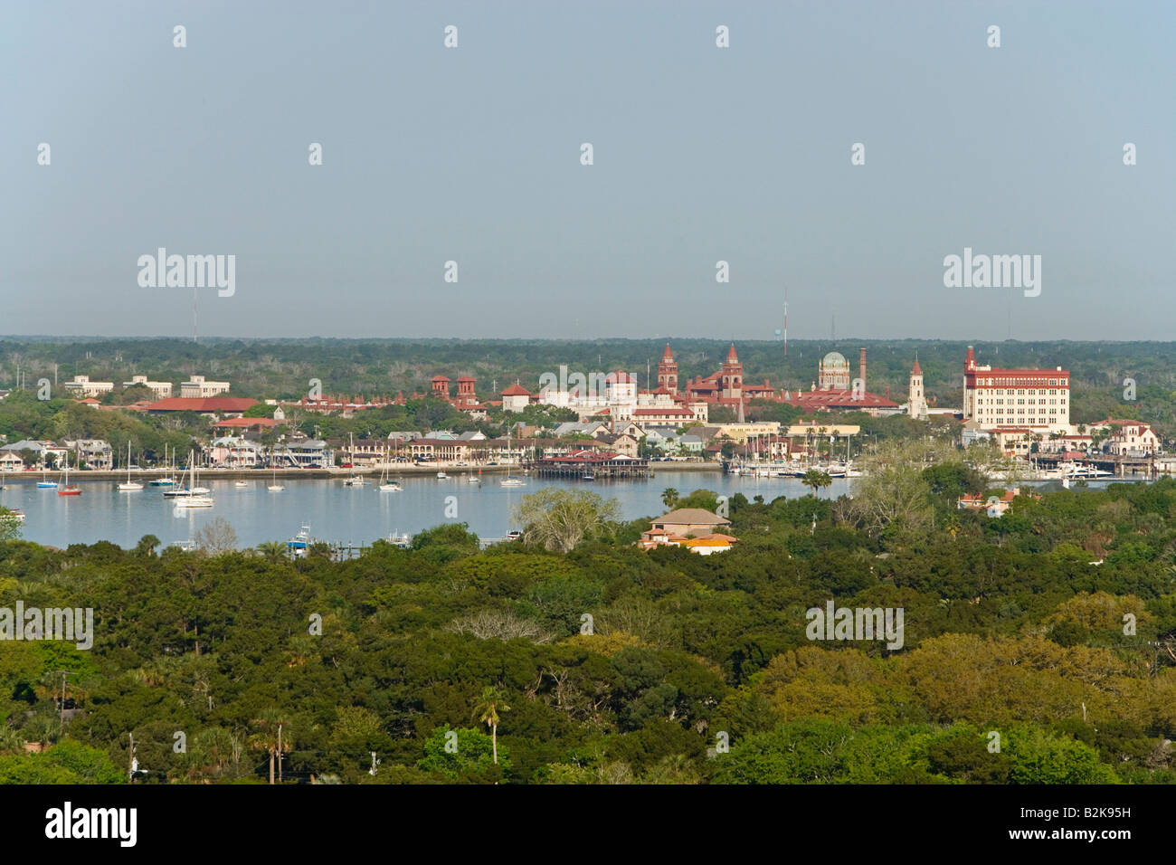 St. Augustine, Florida von St. Augustine Lighthouse aus gesehen Stockfoto