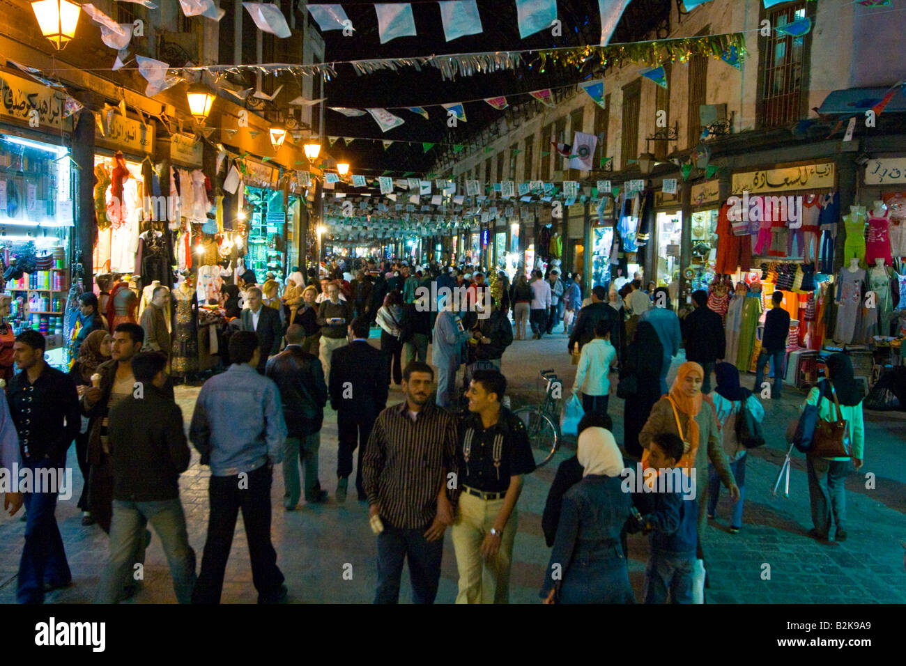 Hamidiyya Souq in Damaskus Syrien Stockfoto