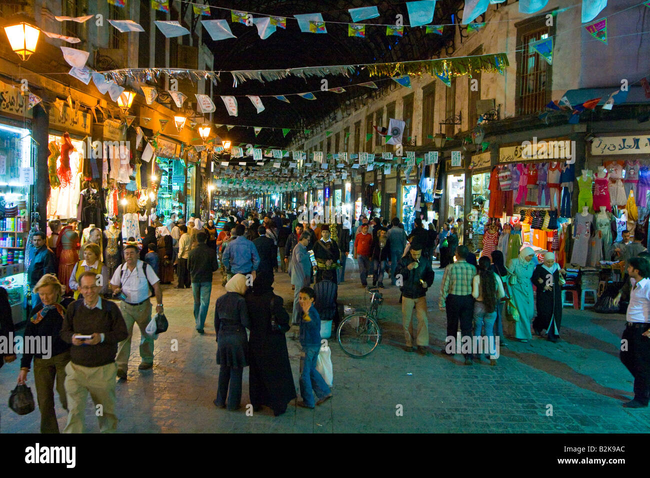 Hamidiyya Souq in Damaskus Syrien Stockfoto