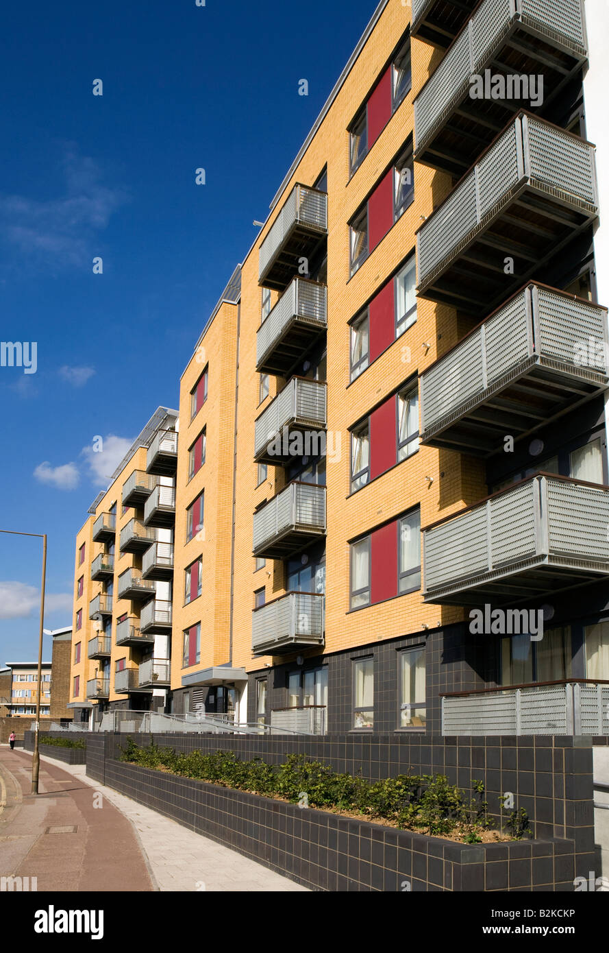 UK London Greenwich neue Haddo renoviert Sozialwohnungen Immobilienentwicklung Stockfoto