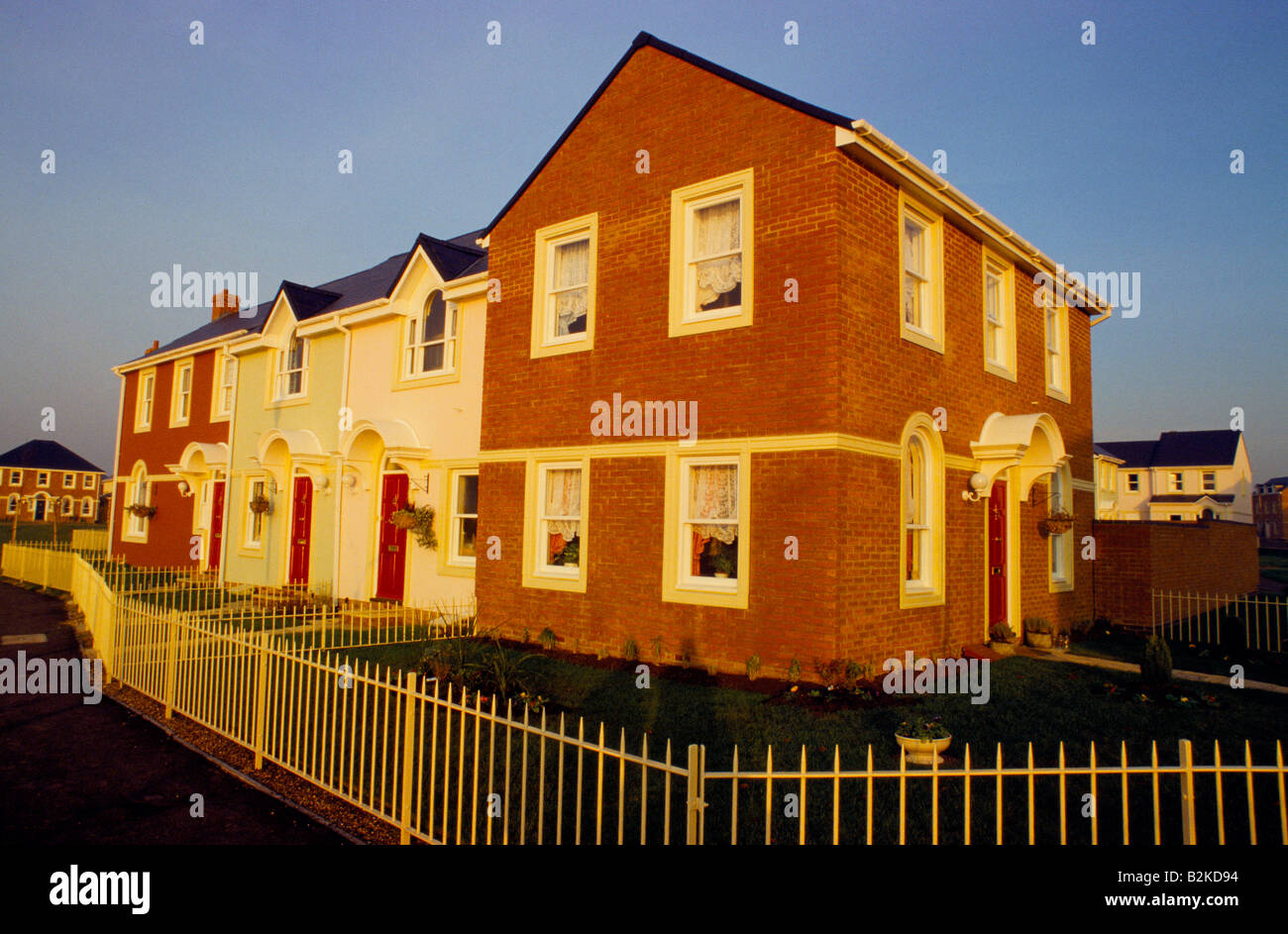 Dorfhäuser in Buckinghamshire 1988 Stockfoto