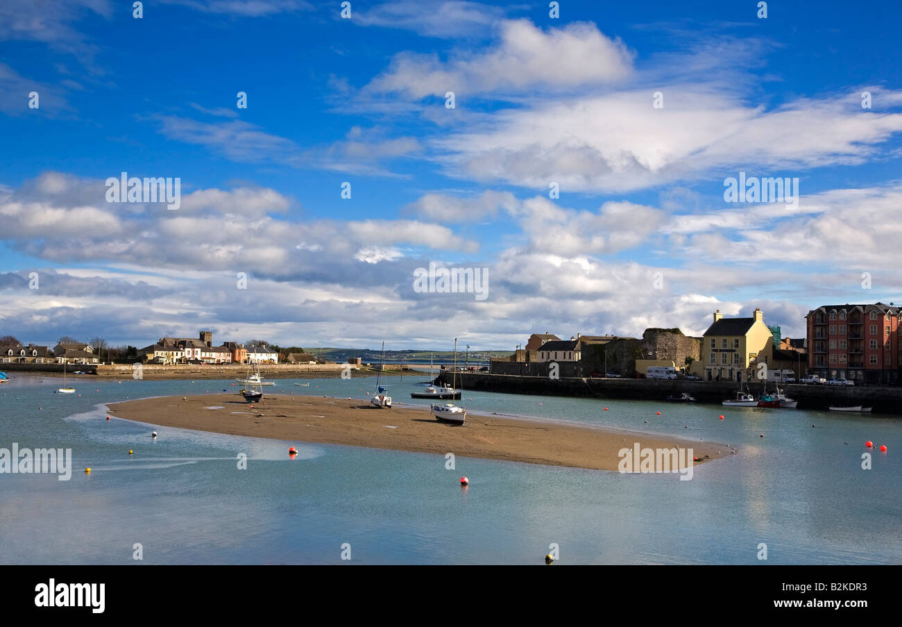 Dungarvan Hafen und Kais, Grafschaft Waterford, Irland Stockfoto