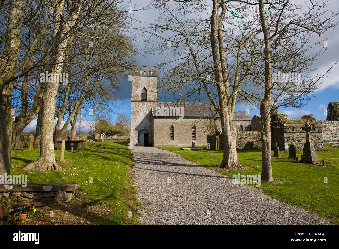 18. Jahrhundert St. Jakobskirche, Stradbally Dorf, der Copper Coast, Grafschaft Waterford, Irland Stockfoto