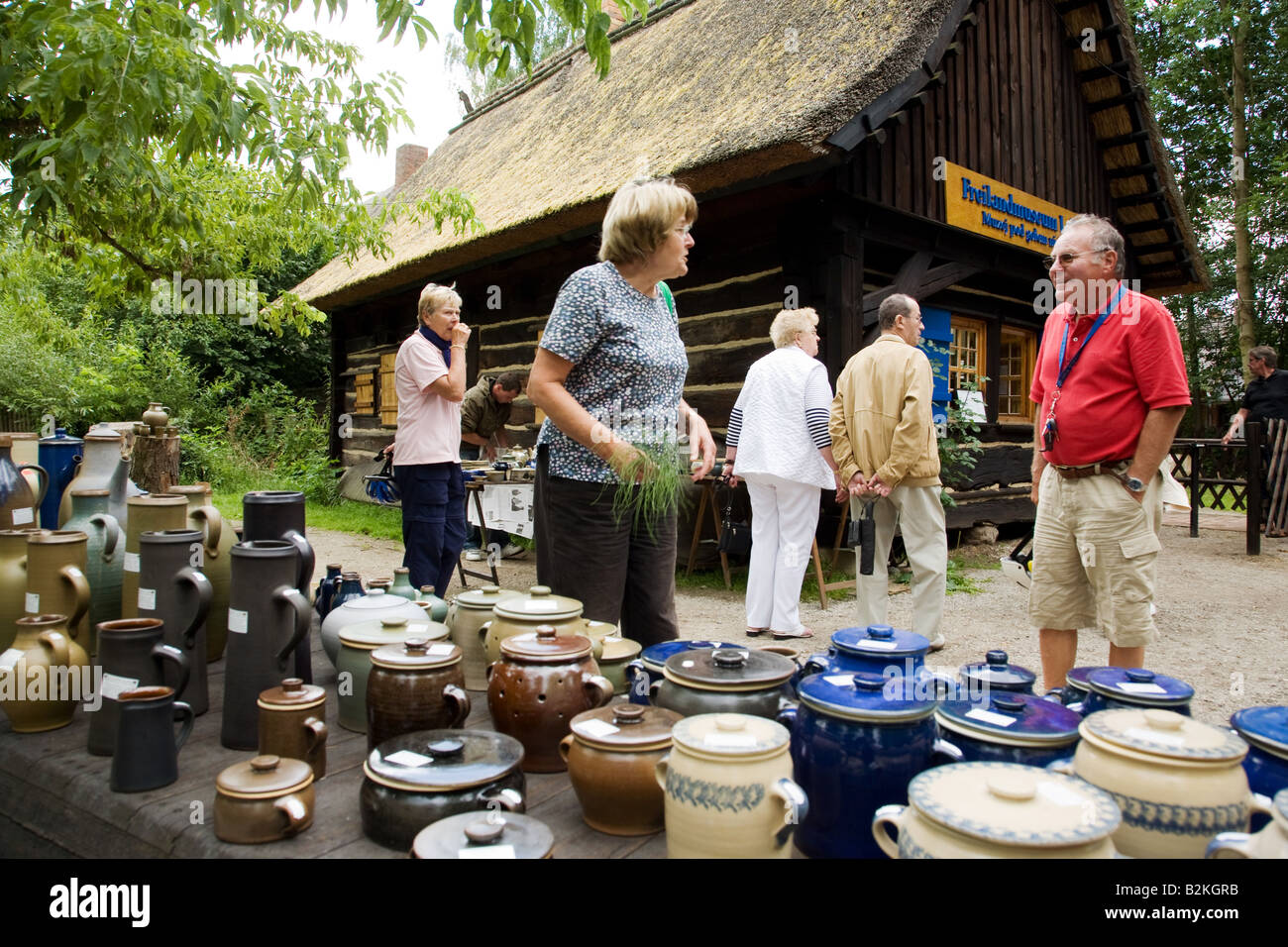 Open-Air Museum Lehde Stockfoto