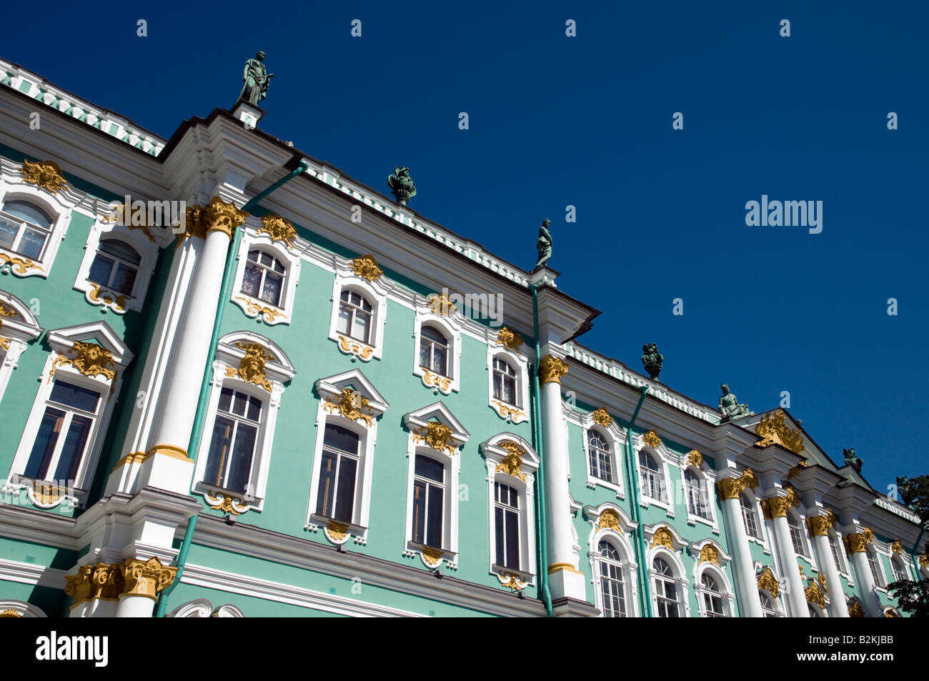 Winterpalast von der Eremitage, St. Petersburg, Russland Stockfoto