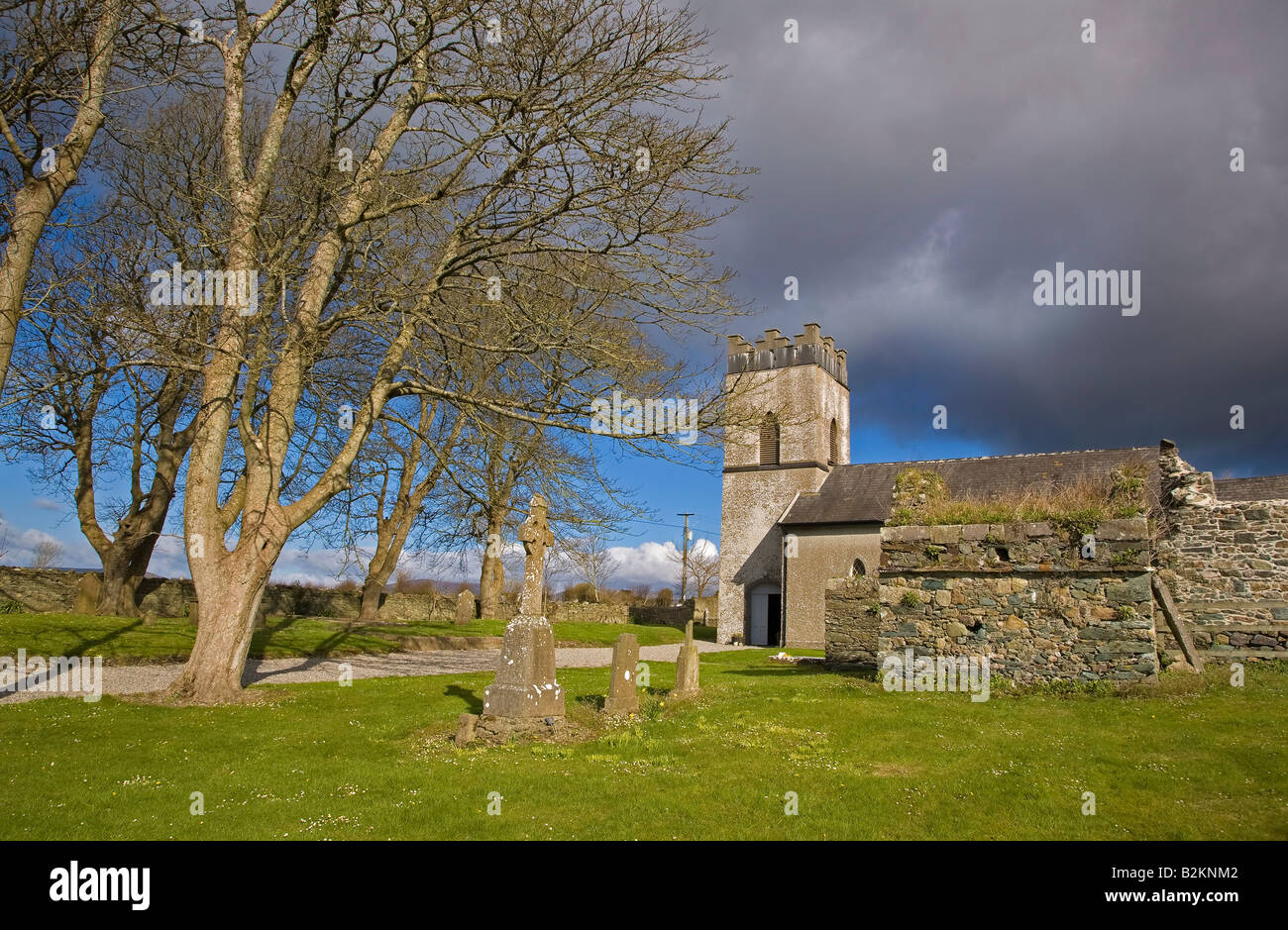 18. Jahrhundert St. Jakobskirche, Stradbally Dorf, der Copper Coast, Grafschaft Waterford, Irland Stockfoto