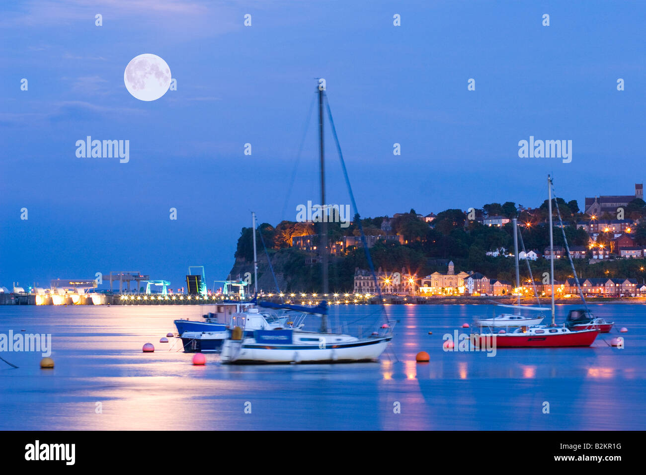 Boote Cardiff Bay South Wales uk Stockfoto
