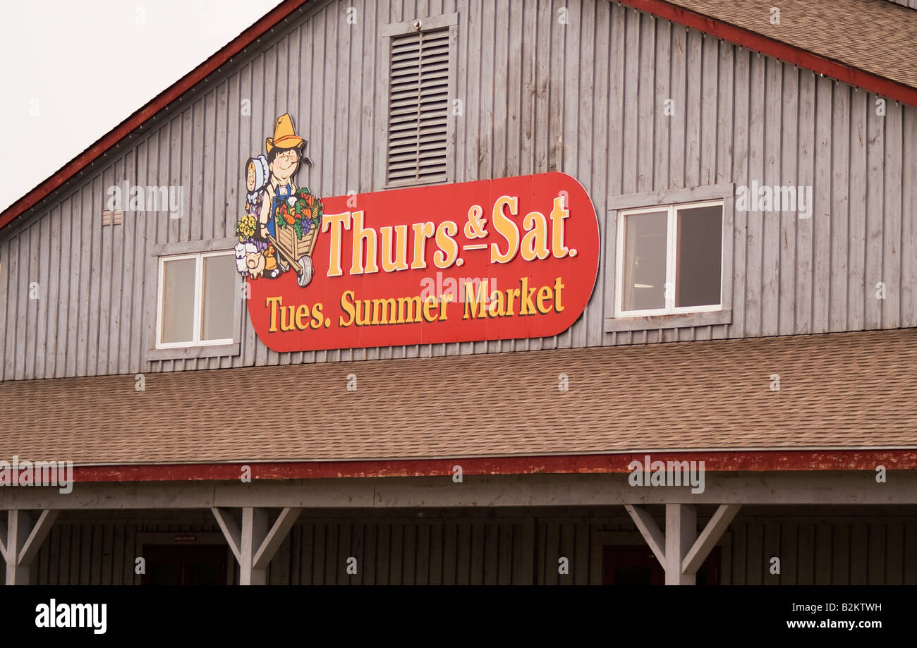 Bauernmarkt St. Jacobs, Ontario, Kanada Stockfoto