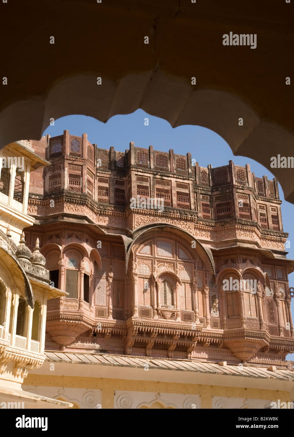 Indien Rajasthan Jodhpur Meherangarh Fort 2008 Stockfoto