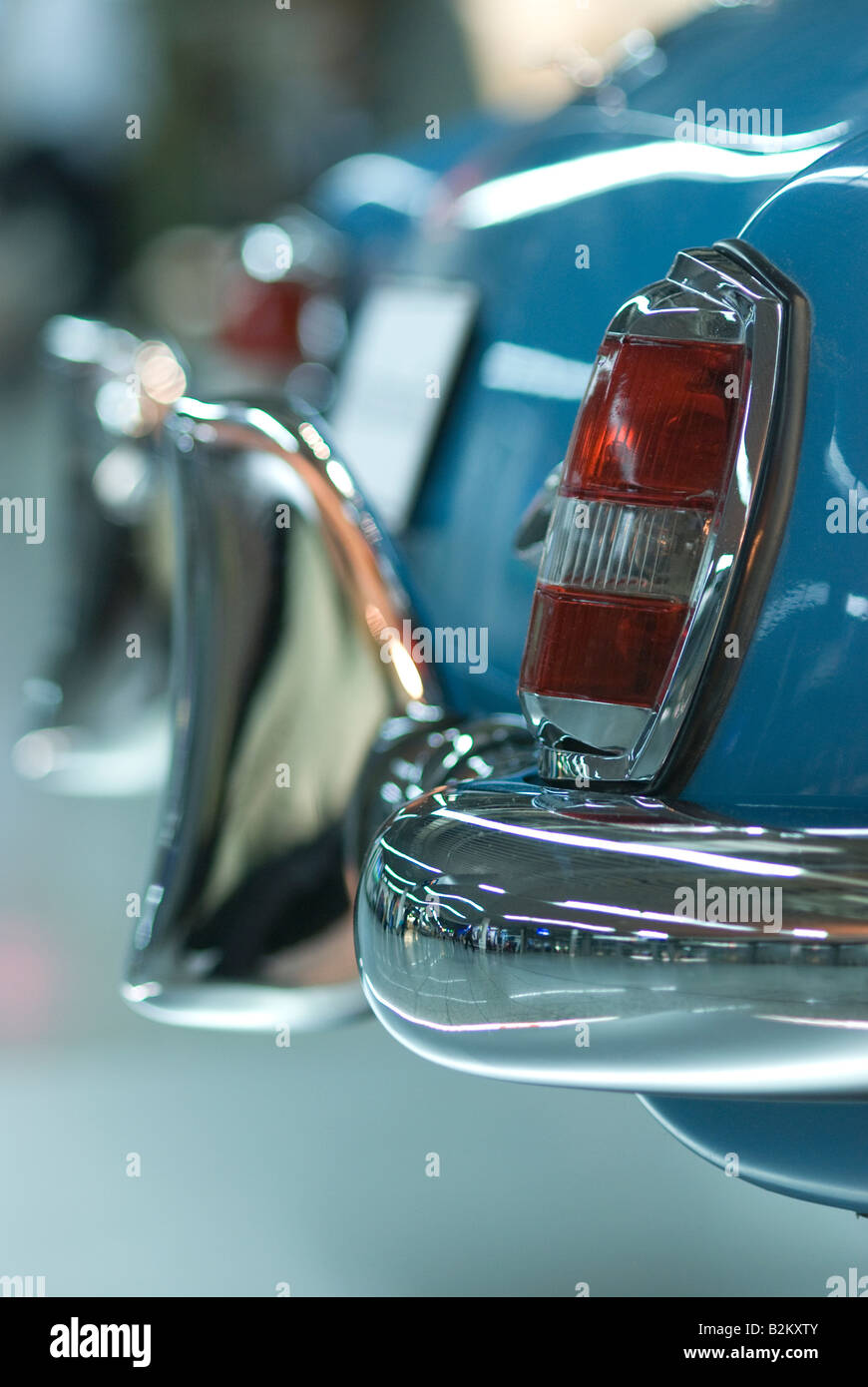 Hintere Detail mit Rücklicht blau classic Mercedes Benz 190 SL Stockfoto