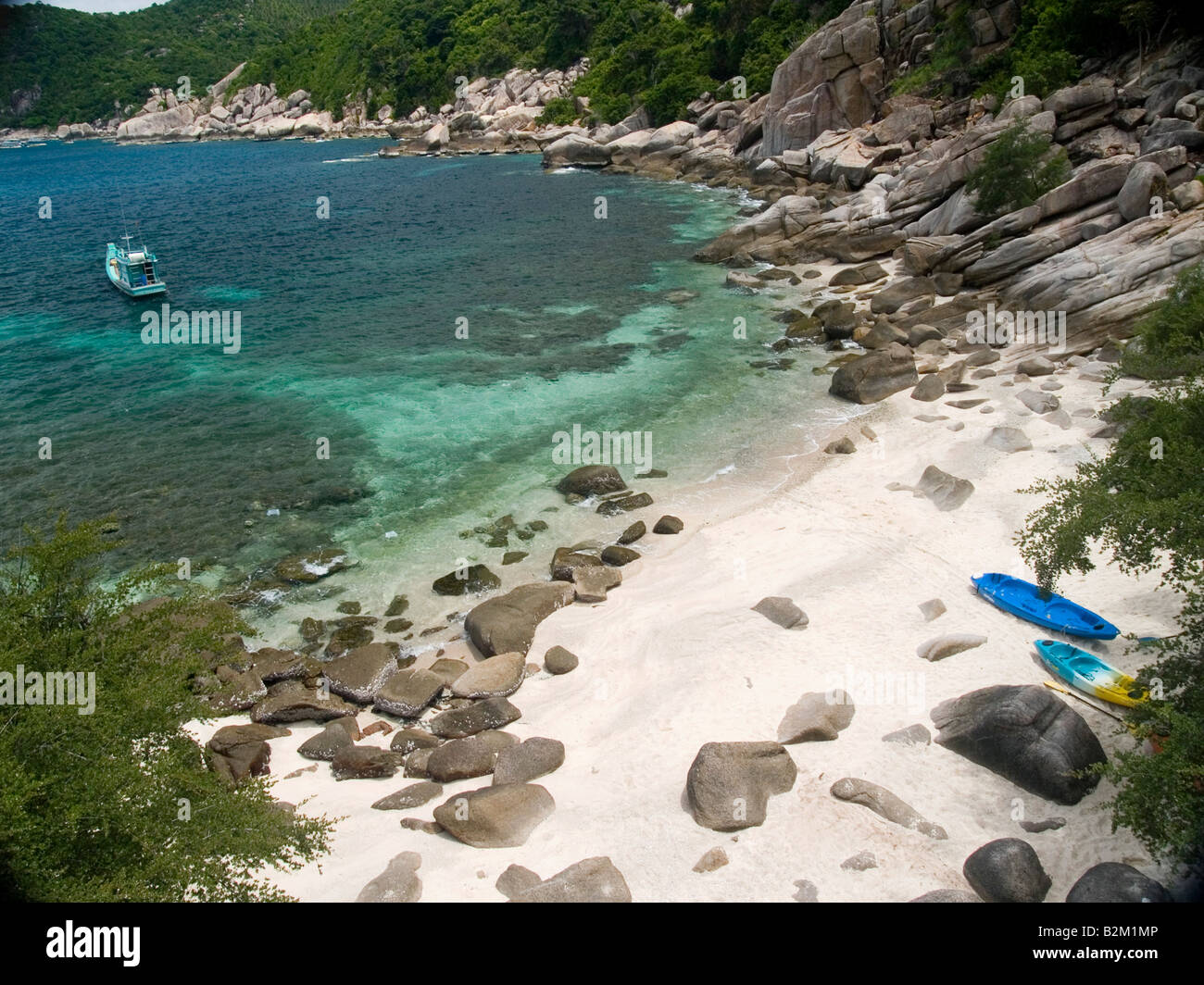 hübsche Leam Thien-Bucht auf der Insel Koh Tao in Thailand Stockfoto