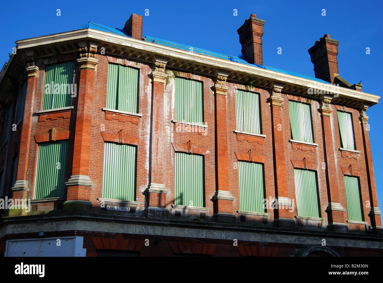 Veraltetes Gebäude, King Street, Watford, Hertfordshire, England, Vereinigtes Königreich Stockfoto