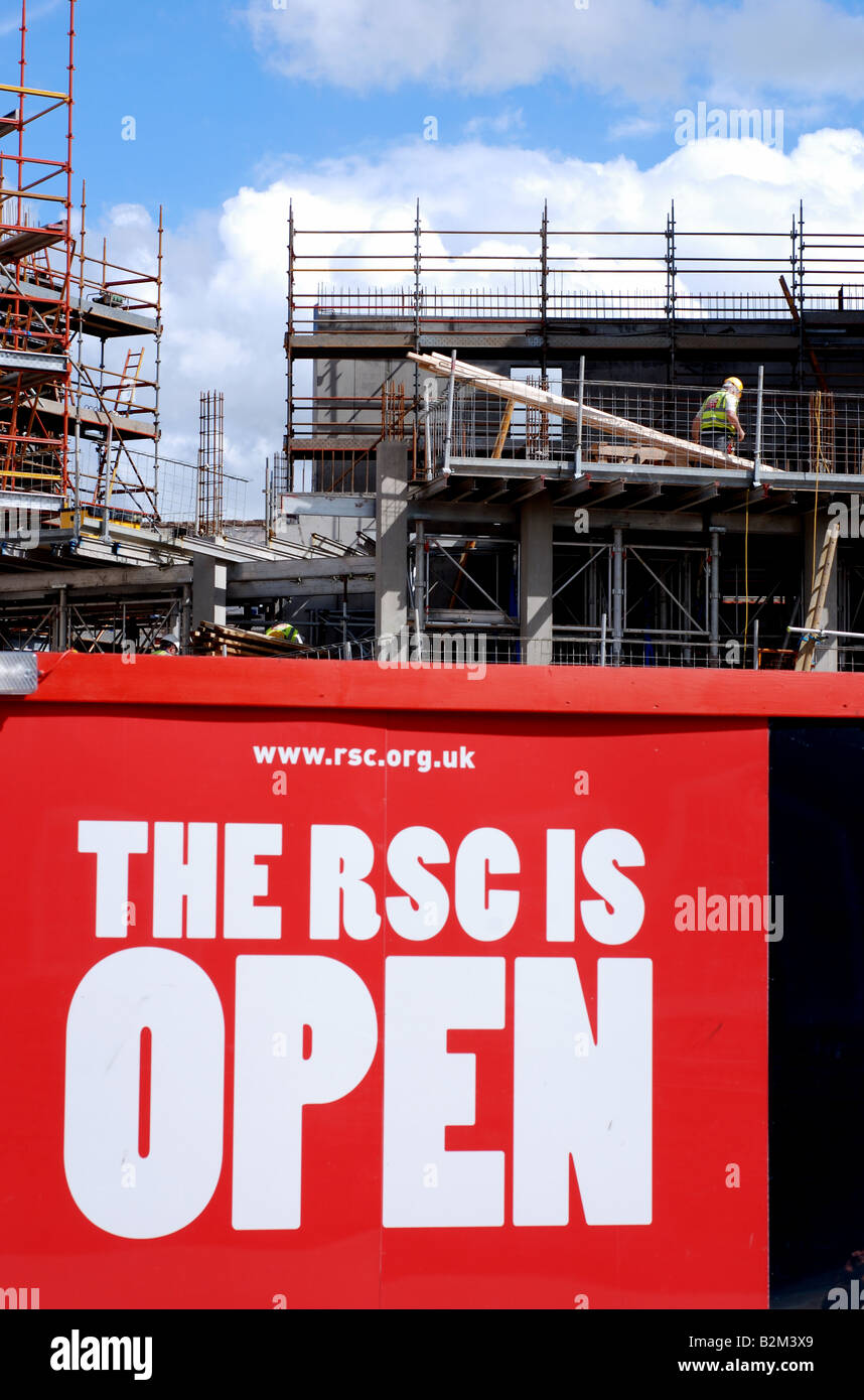 Der Wiederaufbau des Royal Shakespeare Theatre, Stratford-upon-Avon, Warwickshire, England, UK Stockfoto