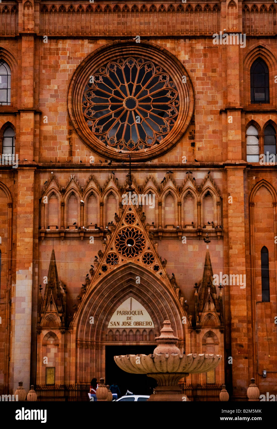 Mexiko, Arandas, Kathedrale von Arandas Frontalansicht, Heimat von The Bell ohne Kirchturm Stockfoto