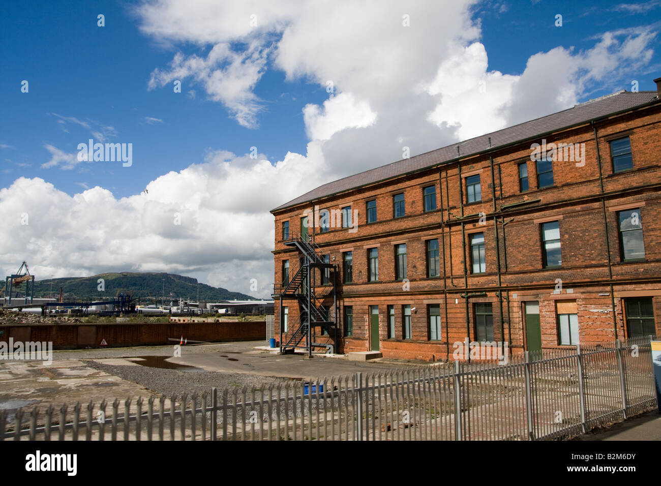 Harland und Wolff Werft Belfast Nordirland die Salons Stockfoto