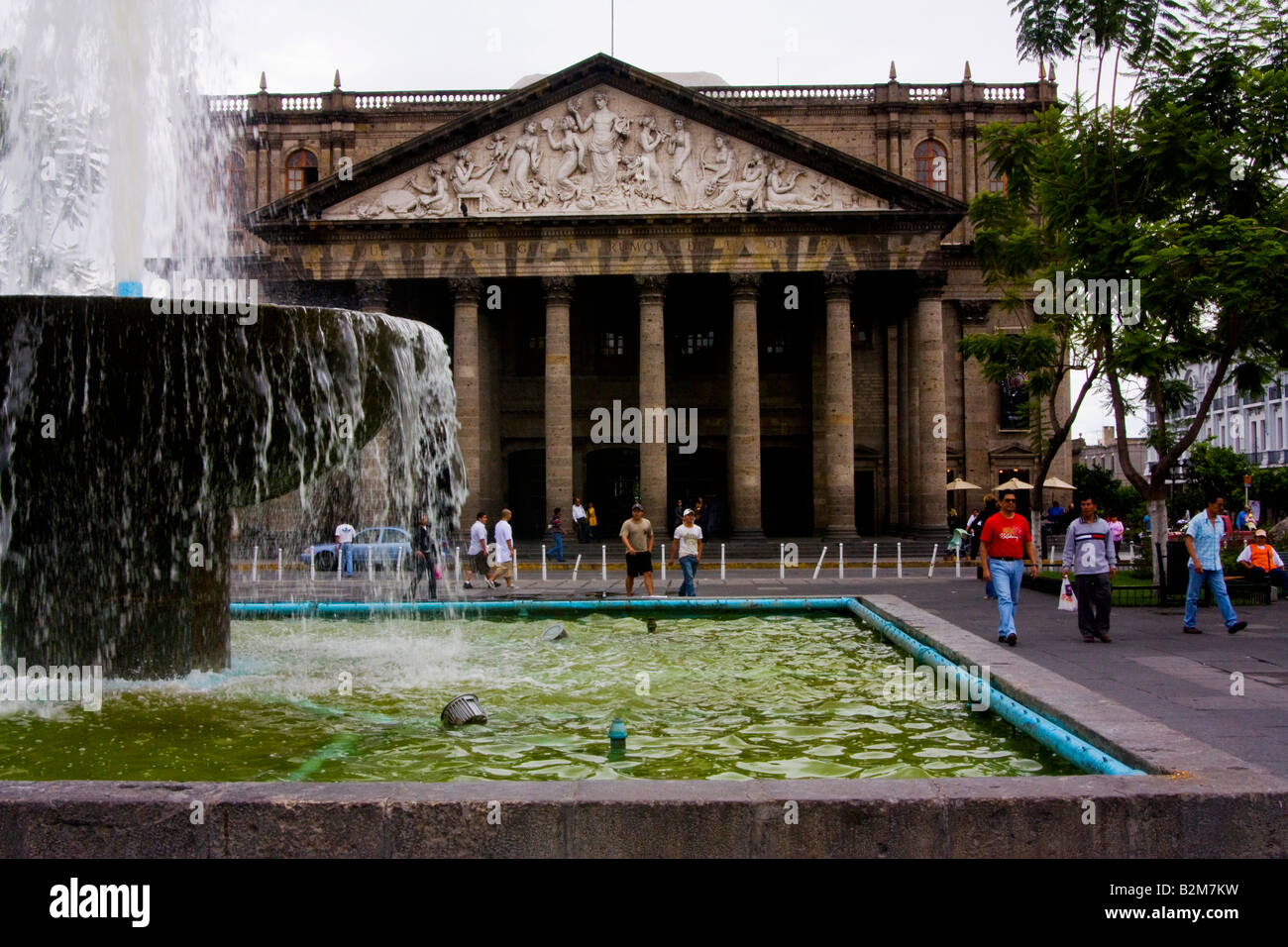 Mexiko, Guadalajara, Degollado Theater Plaza De La Liberacion Stockfoto